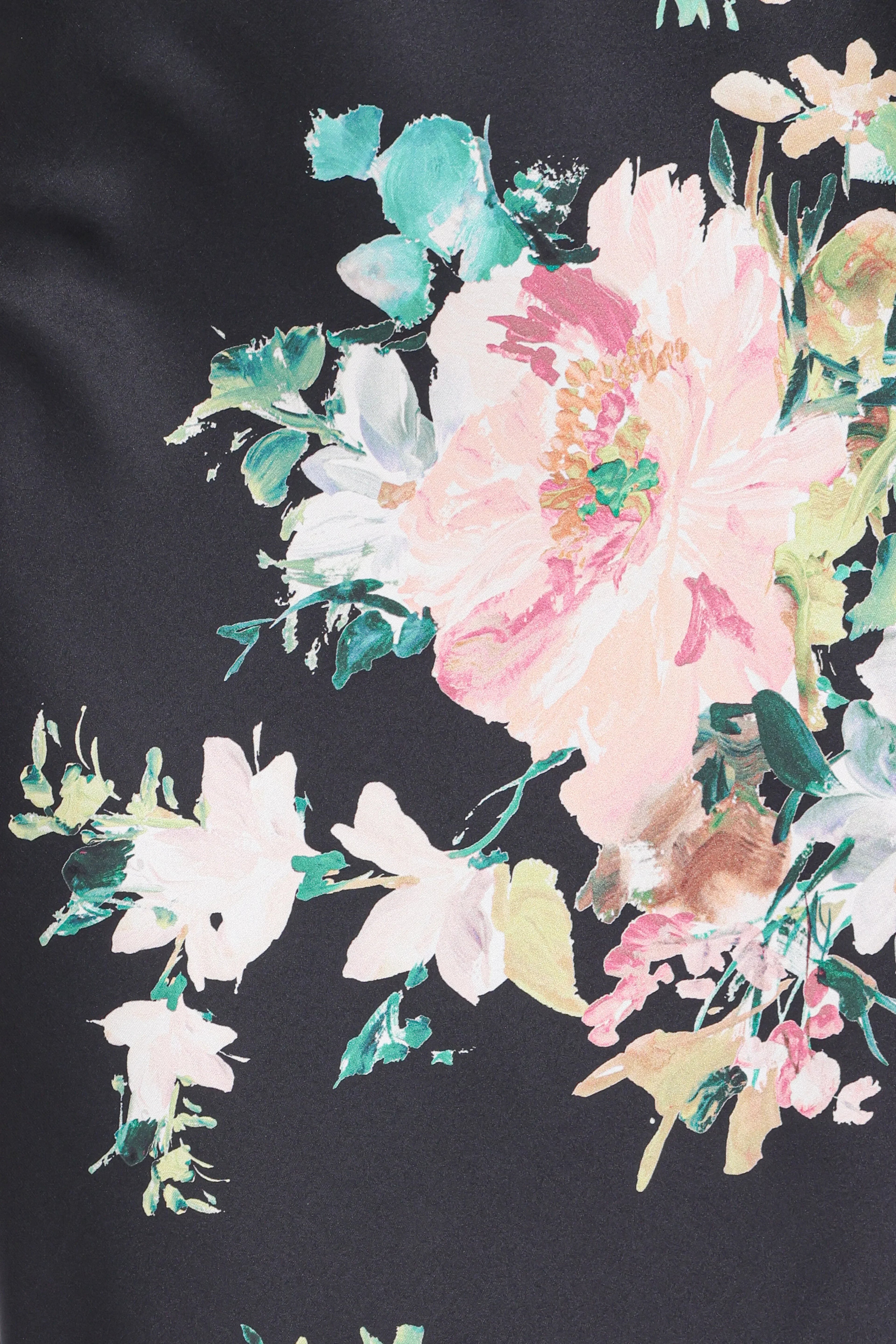 Anika Maxi Dress - Black Floral