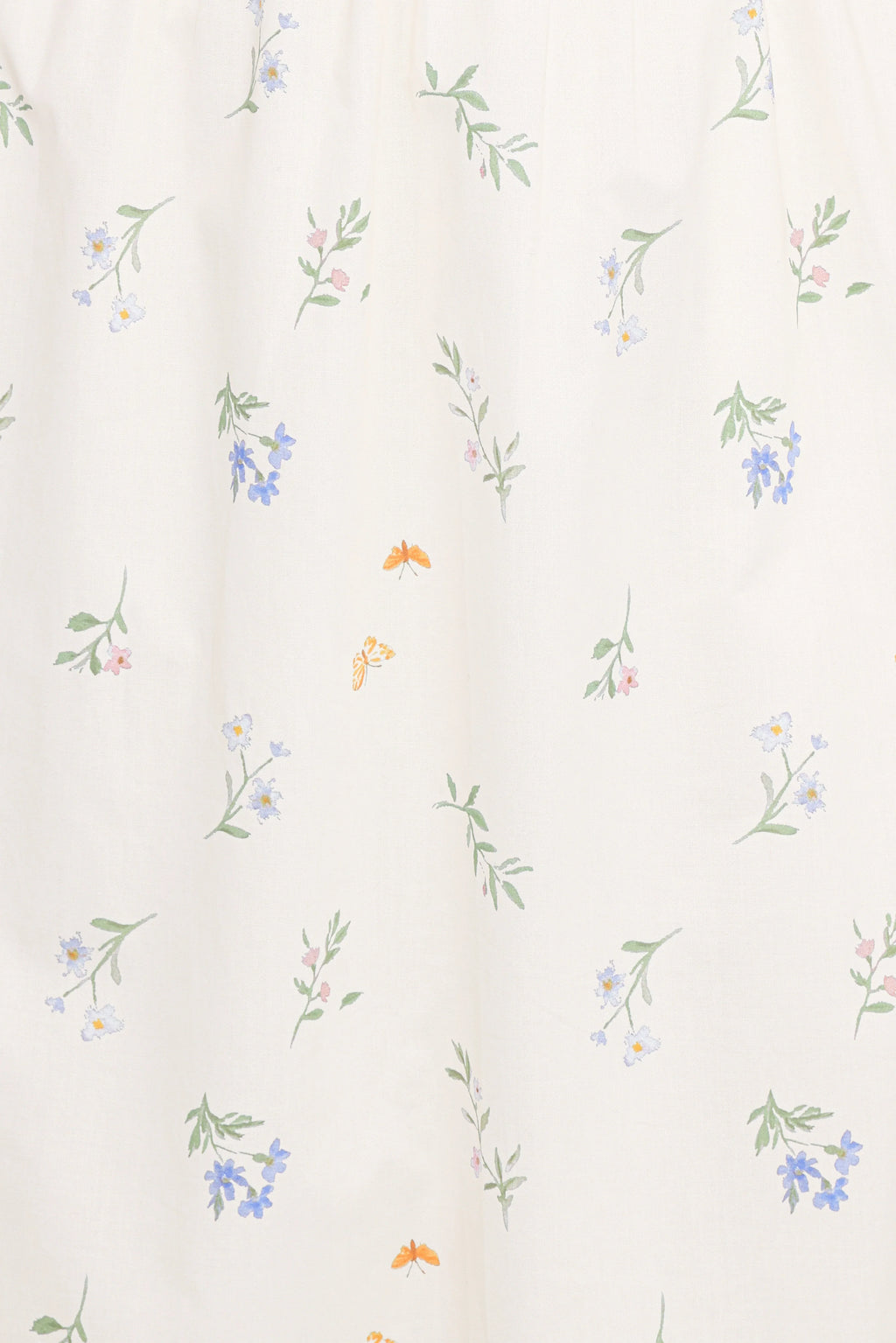 Robe mi-longue Steele à manches bouffantes – Motif floral