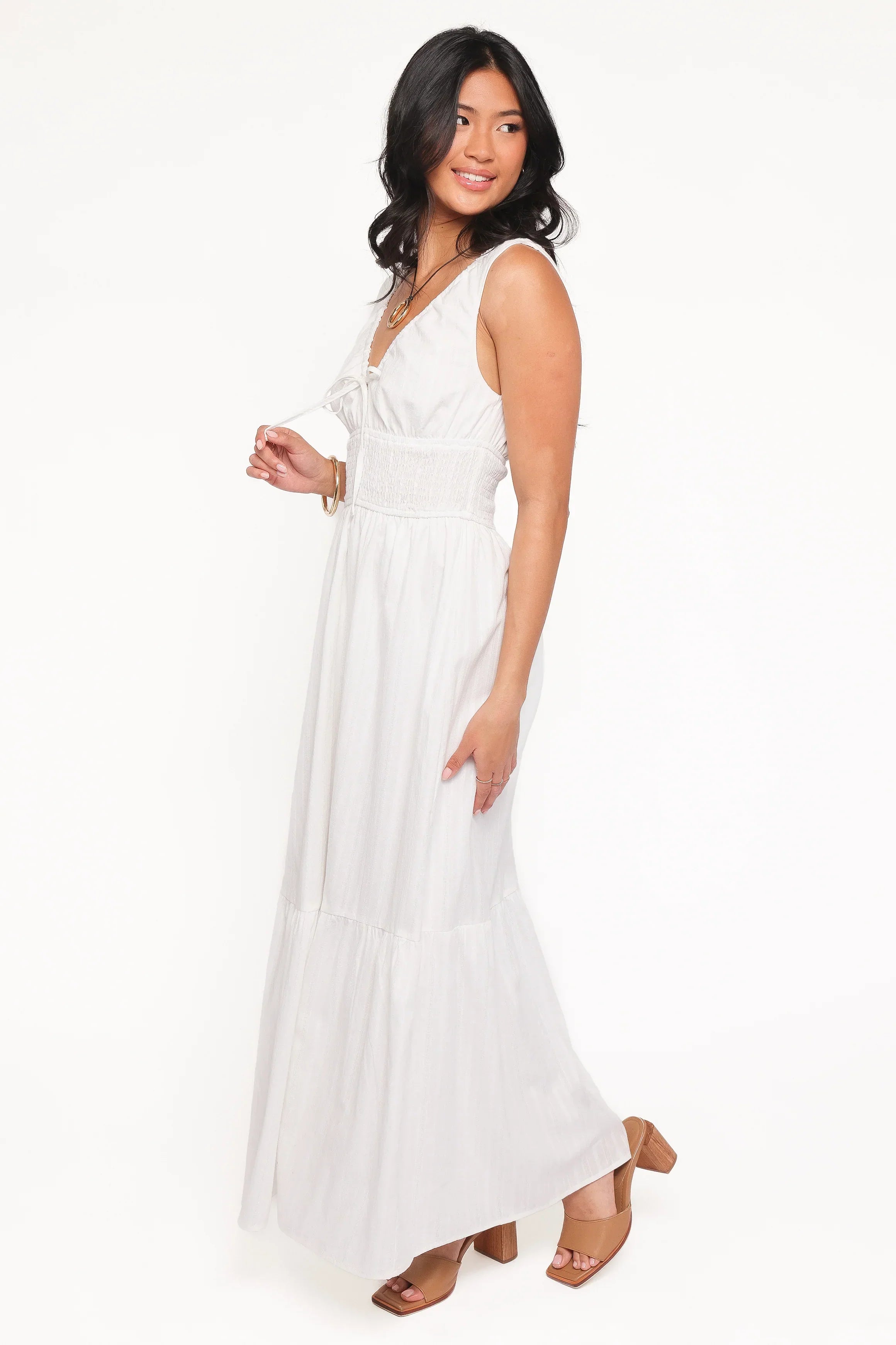 Robe longue Kayden - Blanc