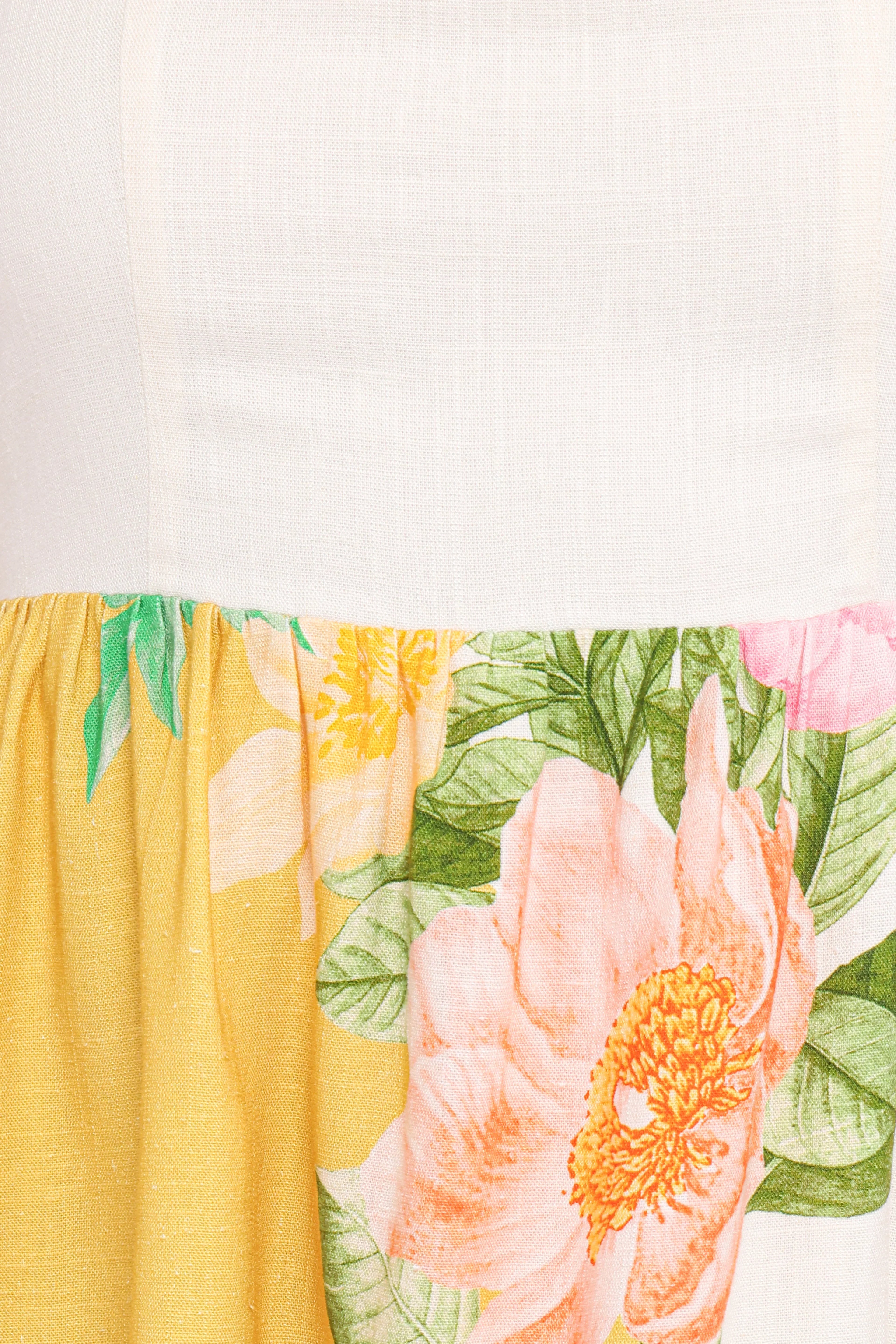 Nissa Mini Dress - Yellow Poppy