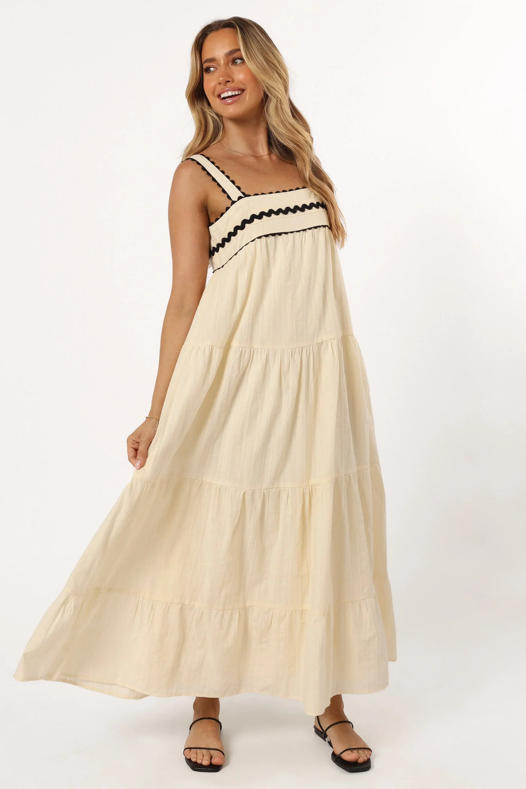 Robe midi Monroe - Crème