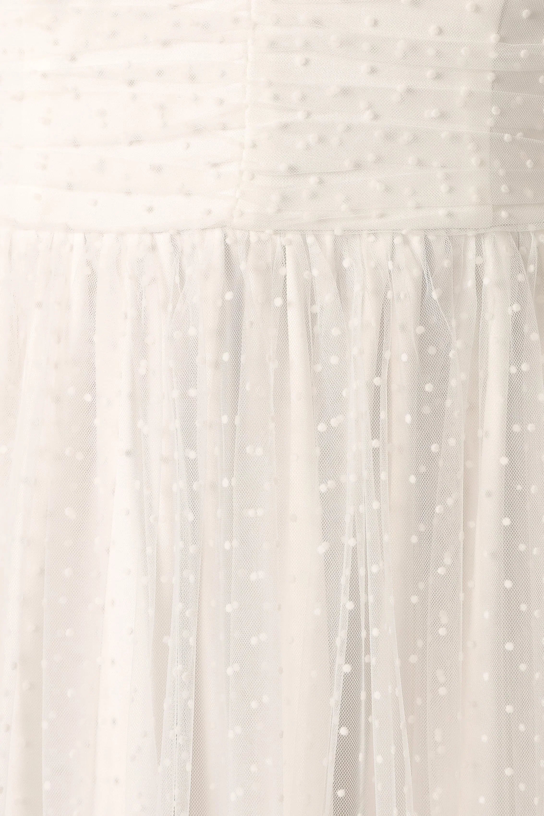Robe midi Flore - Blanc cassé