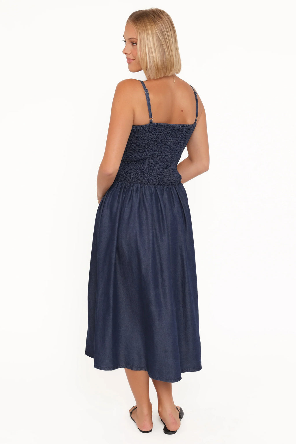 Robe mi-longue Arnika - Bleue