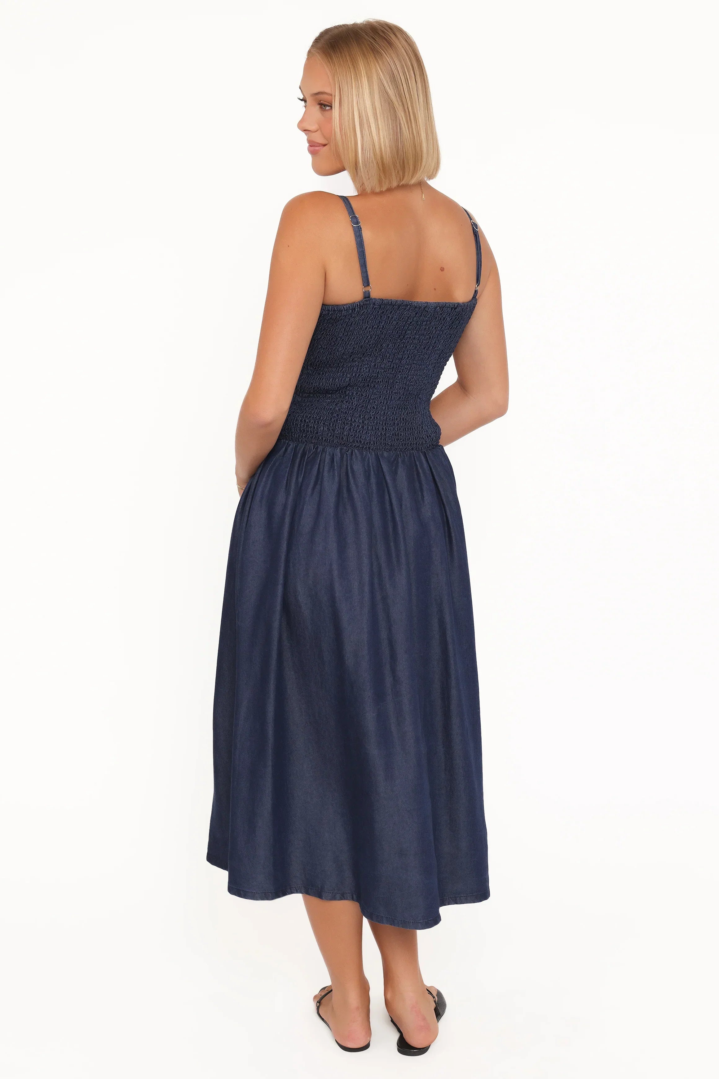 Robe mi-longue Arnika - Bleue