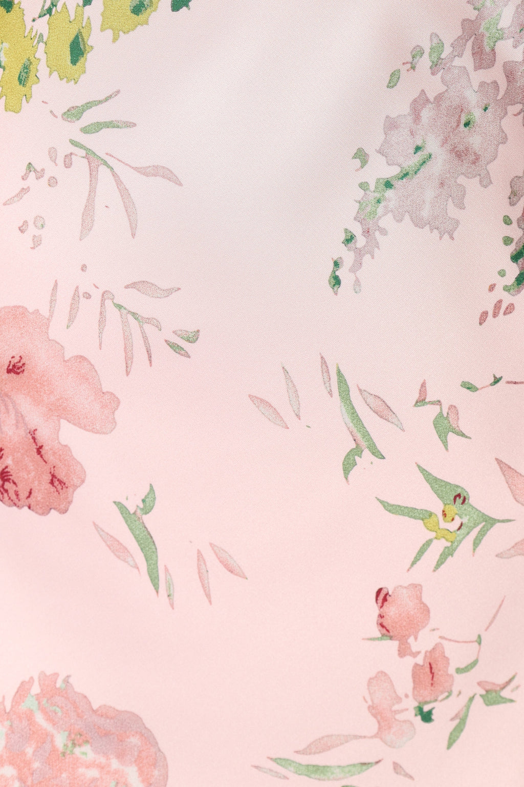 Robe midi Anabelle à encolure américaine - Imprimé fleuri rose