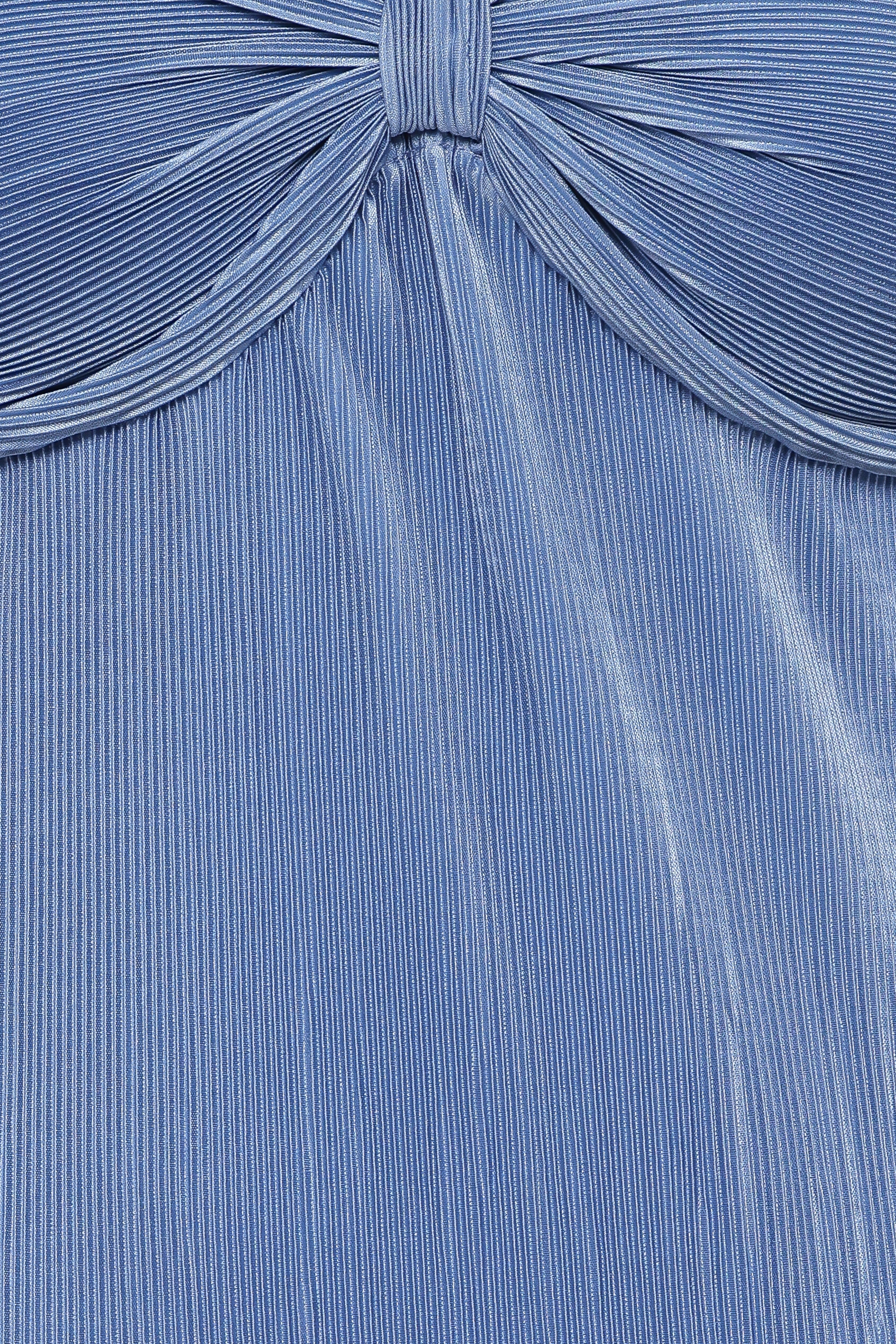 Dolores Pleated Maxi Dress - Cornflower Blue