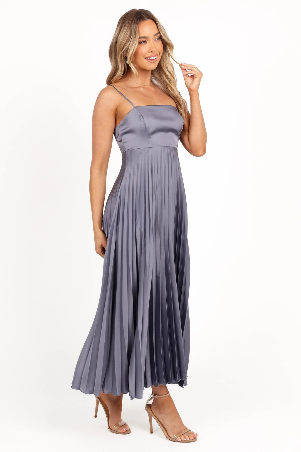 Robe longue Keegan - Gris acier