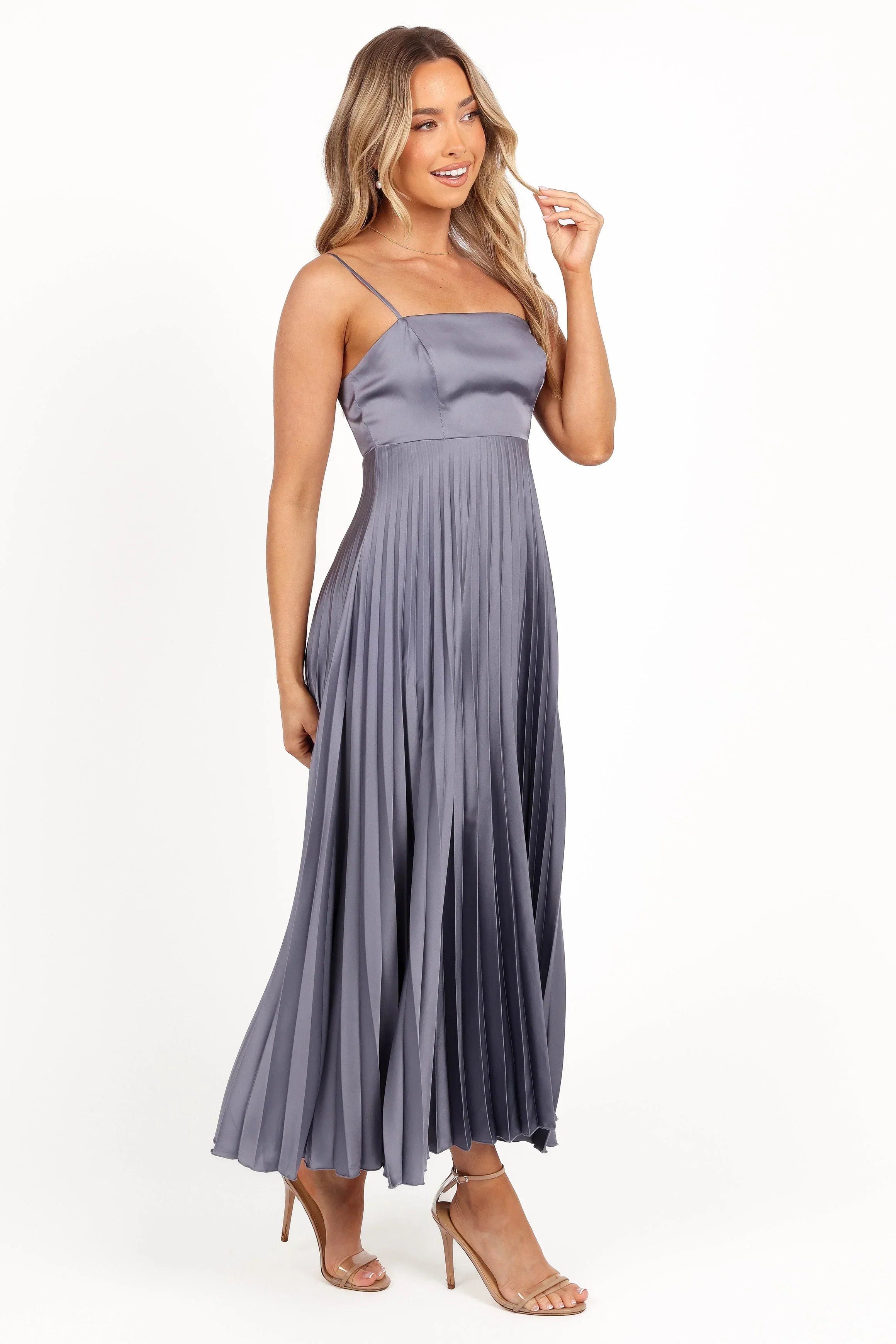 Robe longue Keegan - Gris acier