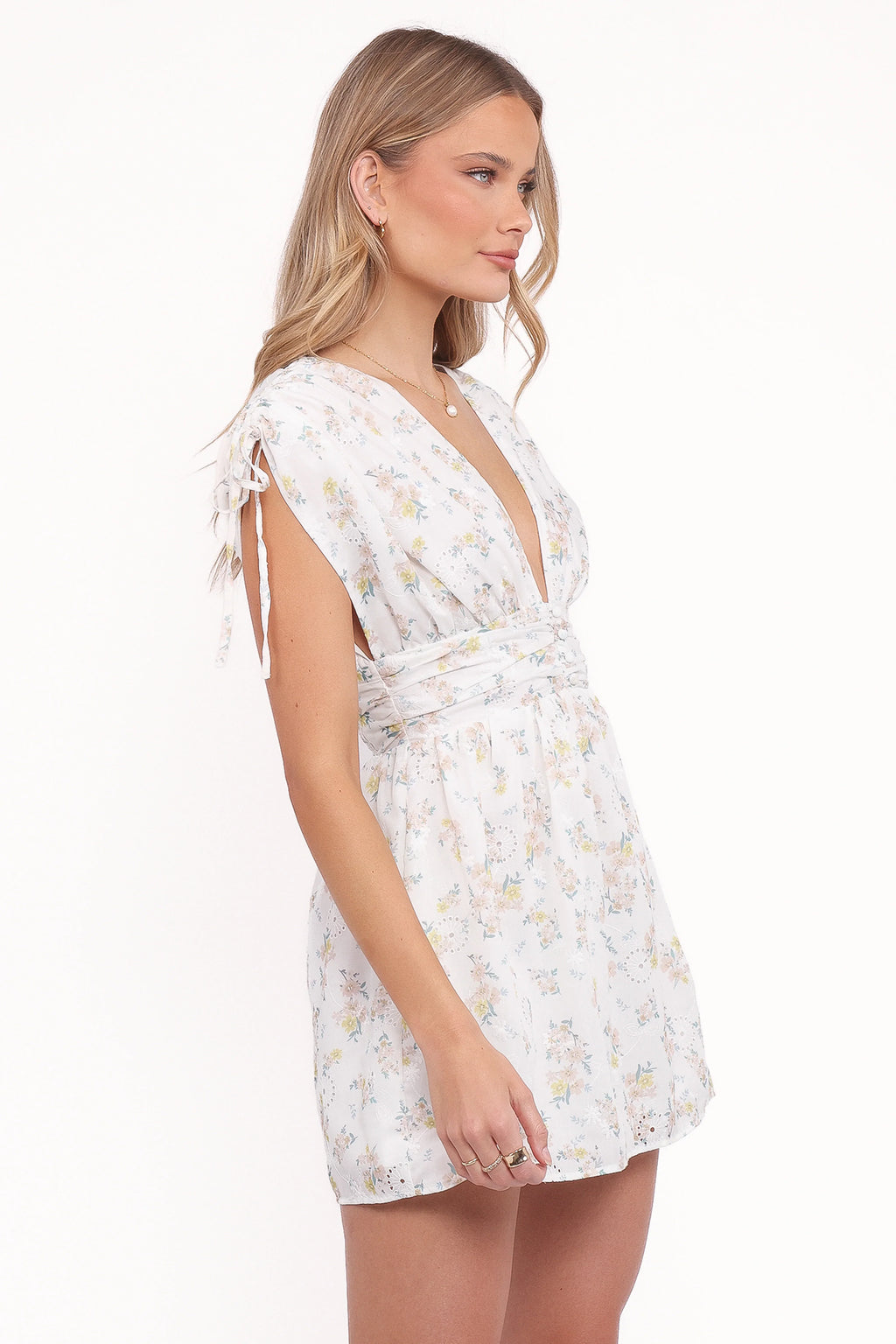 Robe Courte Volants Wendi - Imprimé Floral