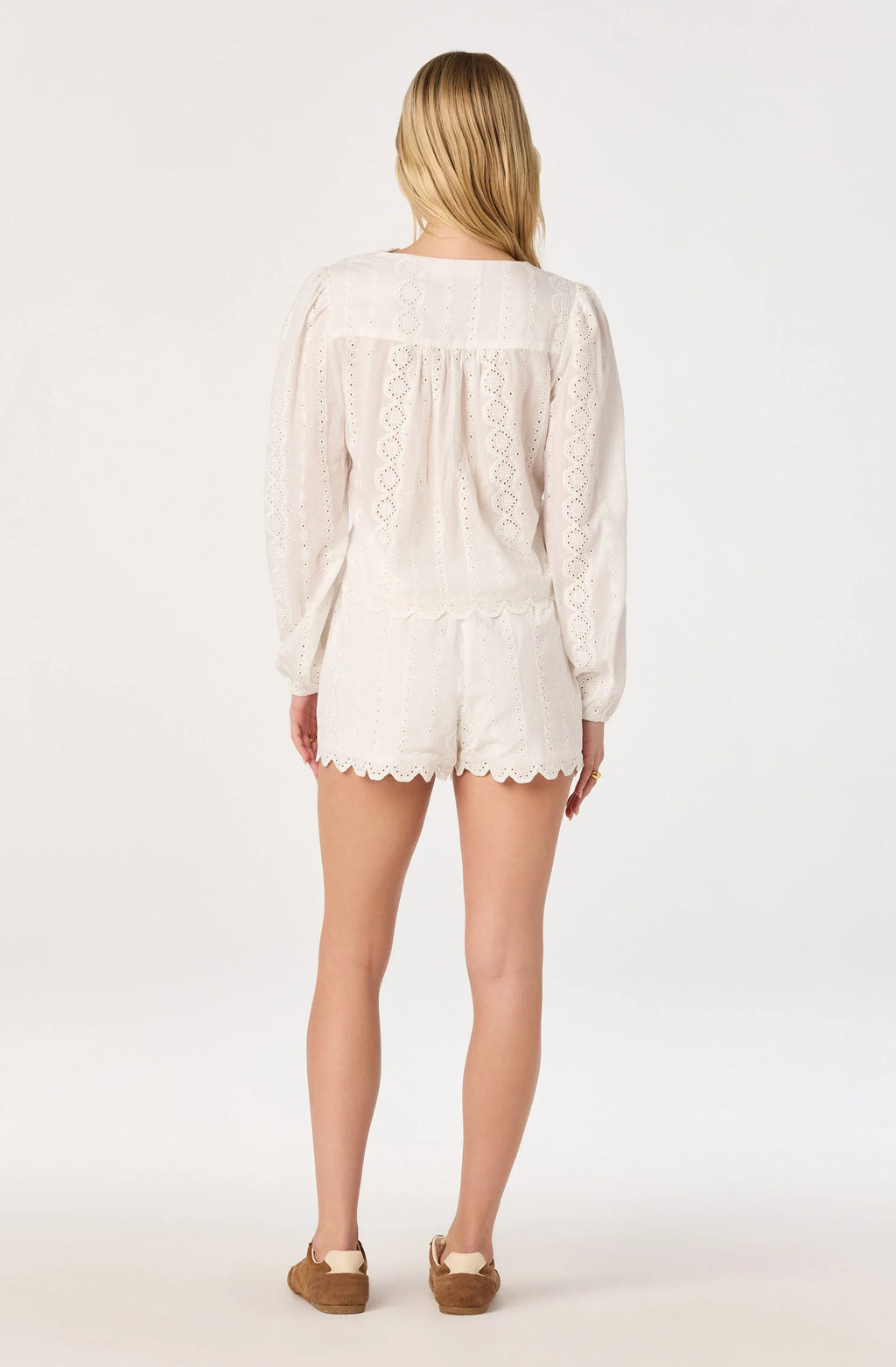 Leah Eyelet Embroidered Shorts