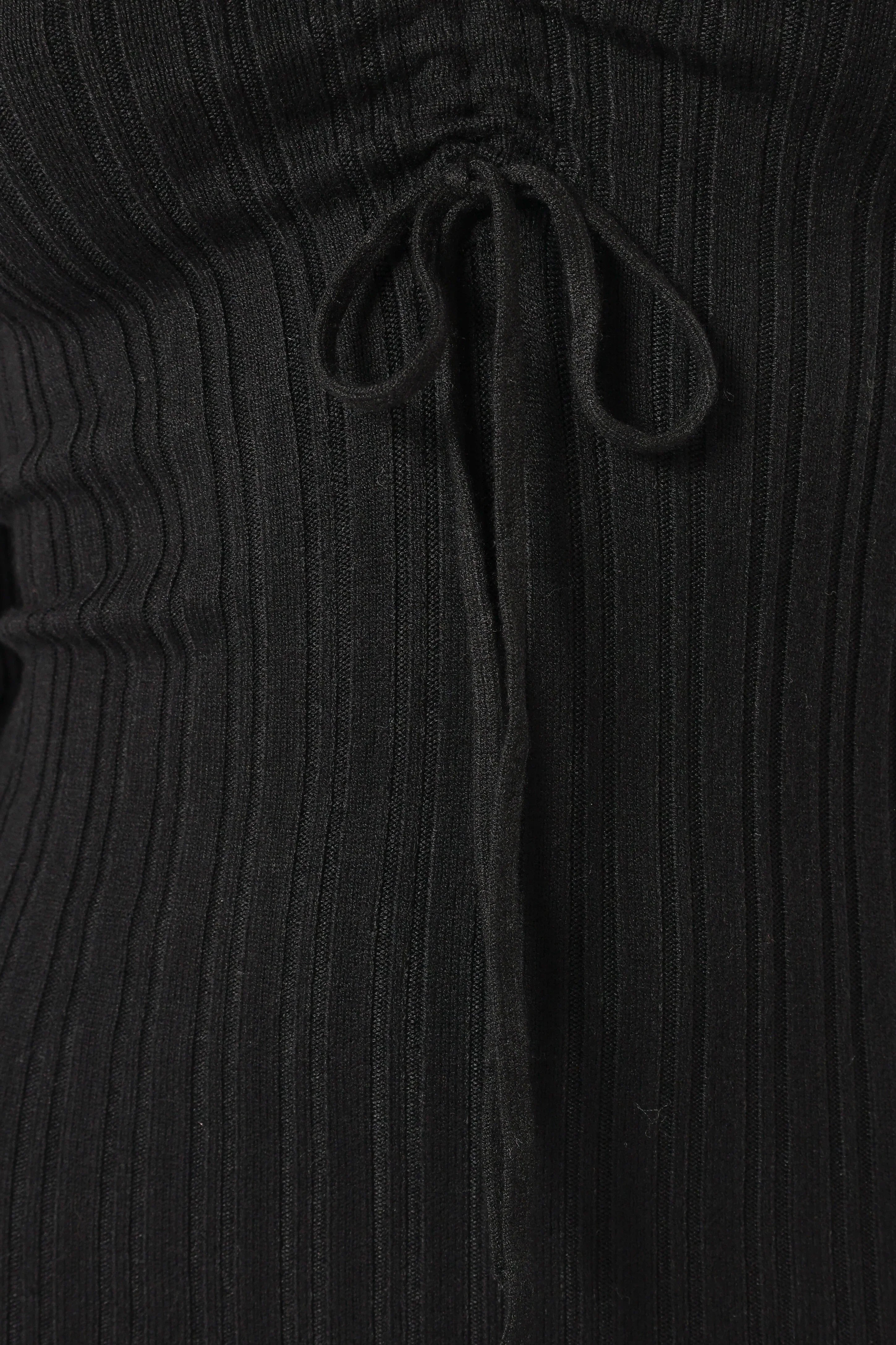 Robe midi à manches longues Irene - Noir