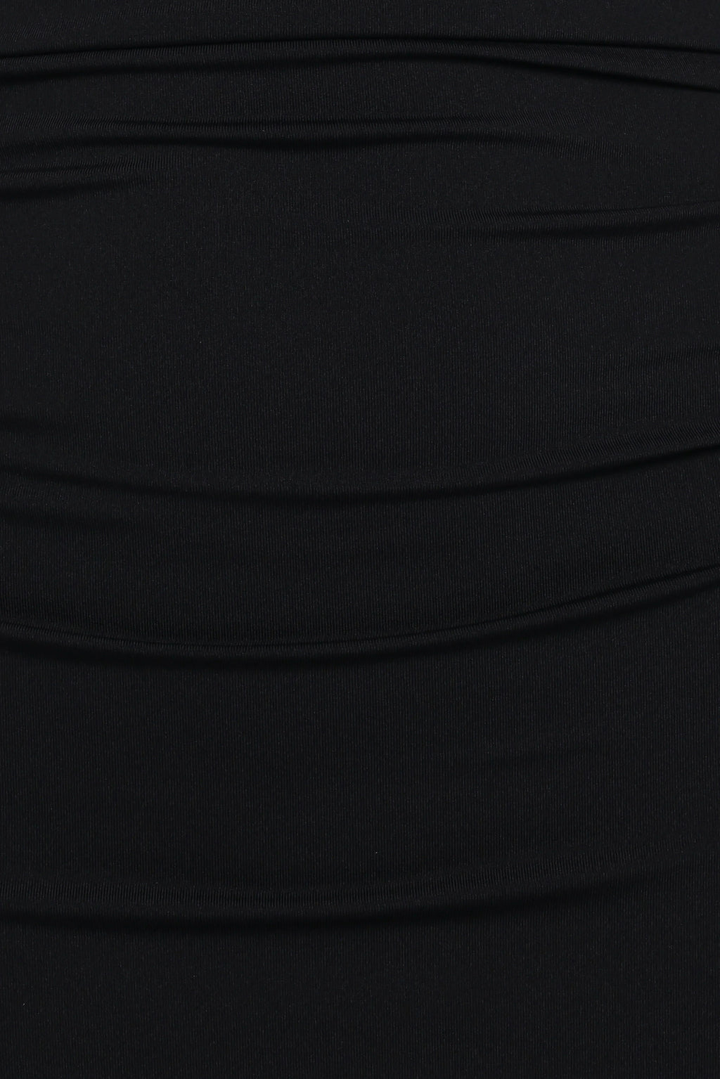 Robe Midi Ondine à Épaules Dénudées - Noir