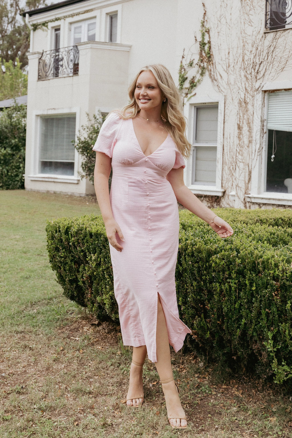 Robe longue Séraphina - Rose