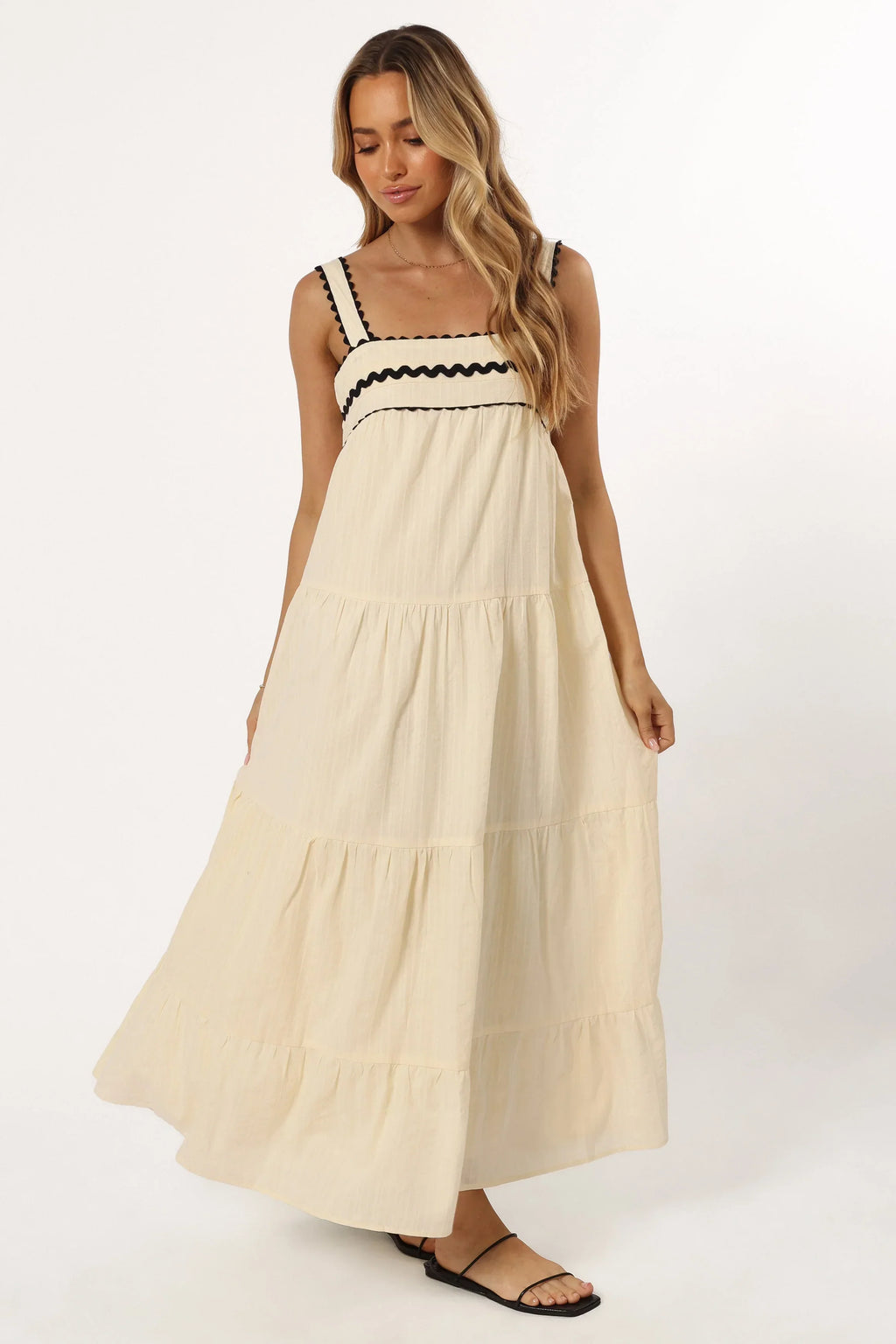 Robe midi Monroe - Crème