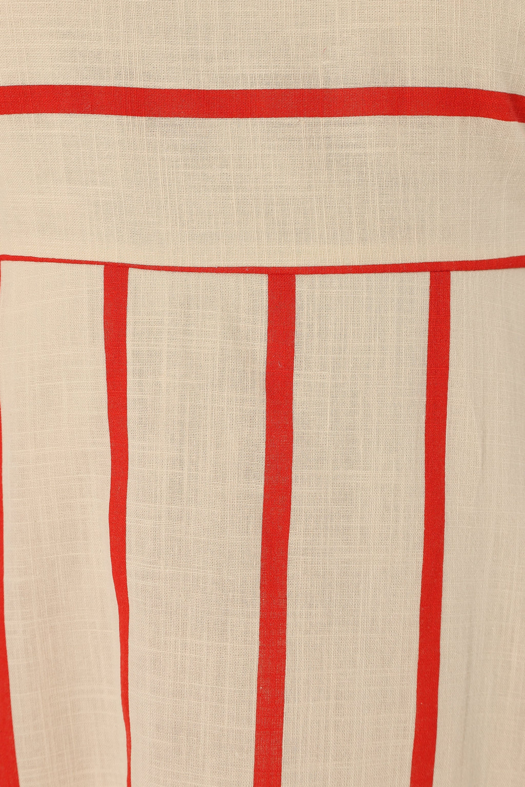 Robe longue Brea - Rayures crème