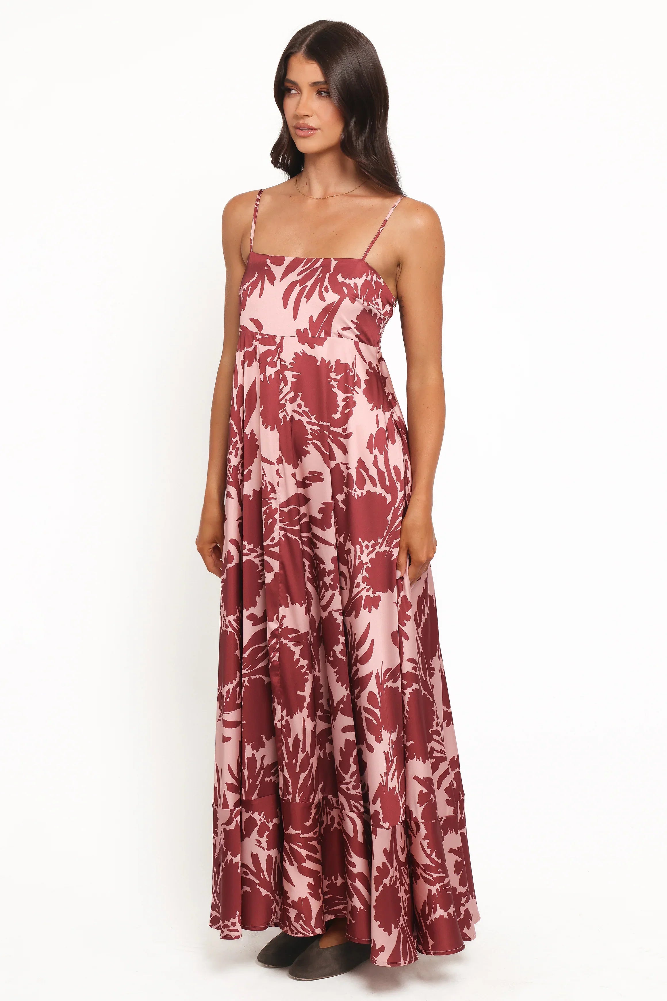 Robe longue Elanor - Bordeaux pâle