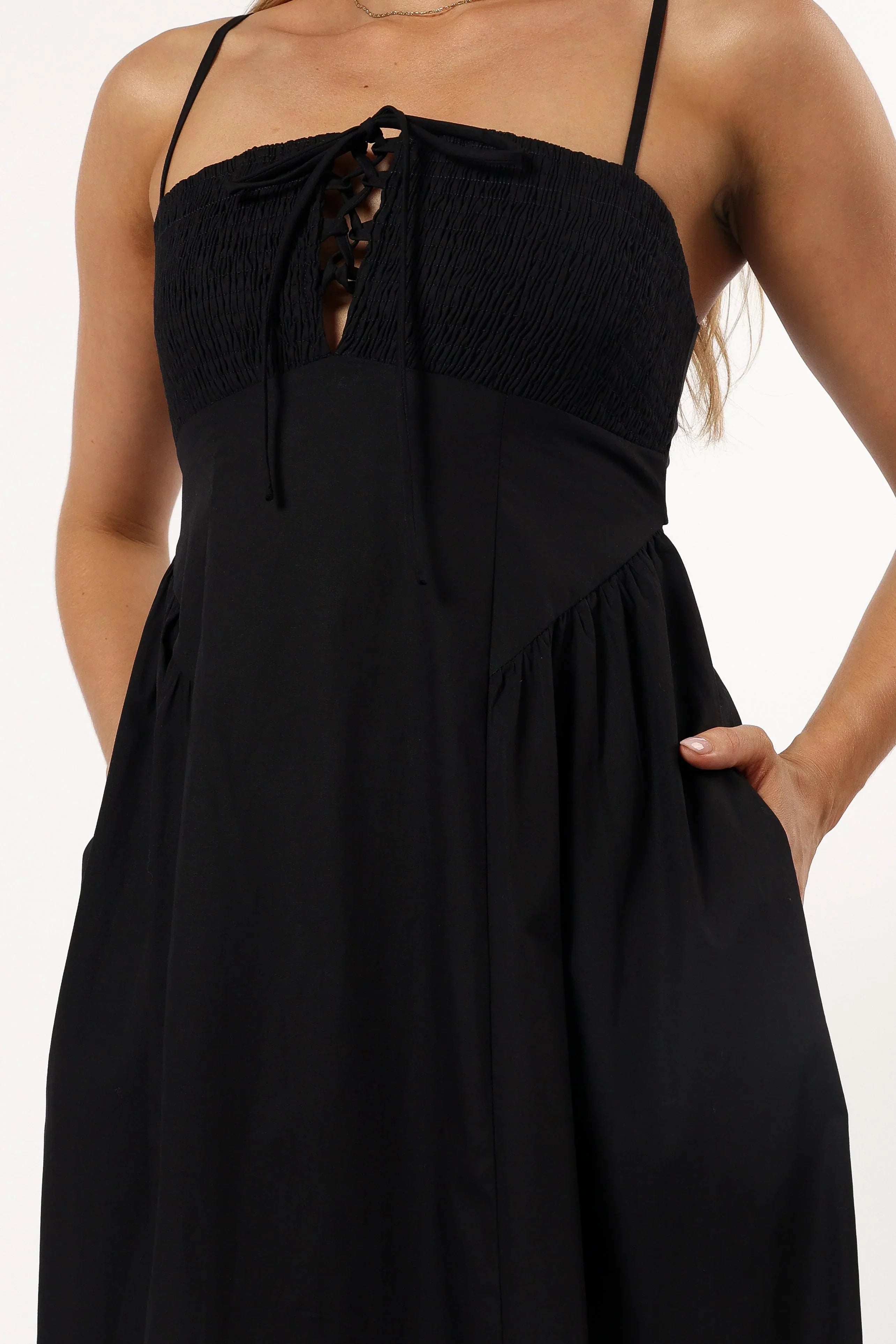 Robe midi Alena - Noire