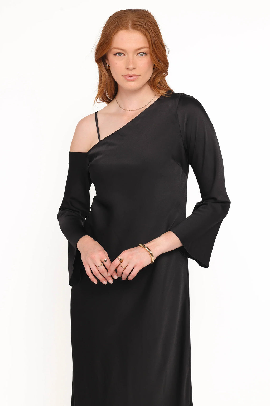 Robe longue Lindra - Noir