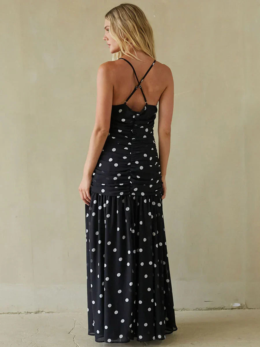 Robe longue froncée Tansy