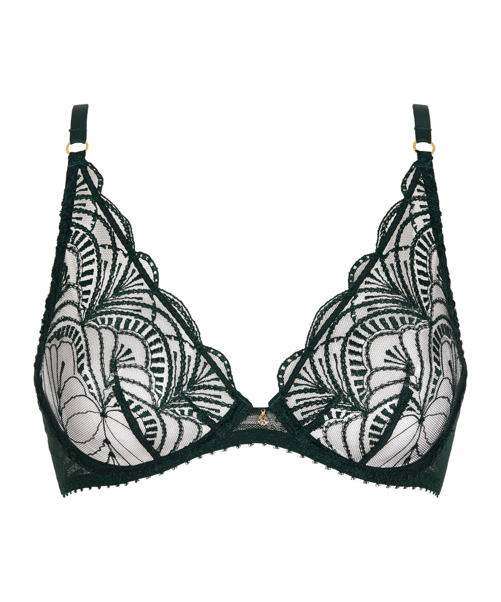 Vibes Soutien-gorge Triangle avec armatures Mysterious Green
