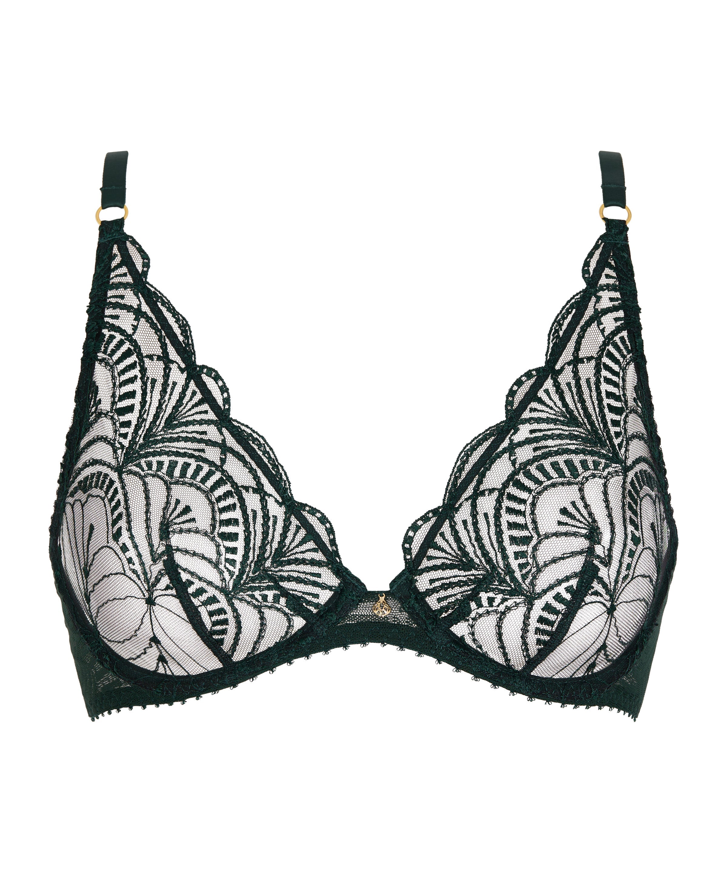 Vibes Soutien-gorge Triangle avec armatures Mysterious Green