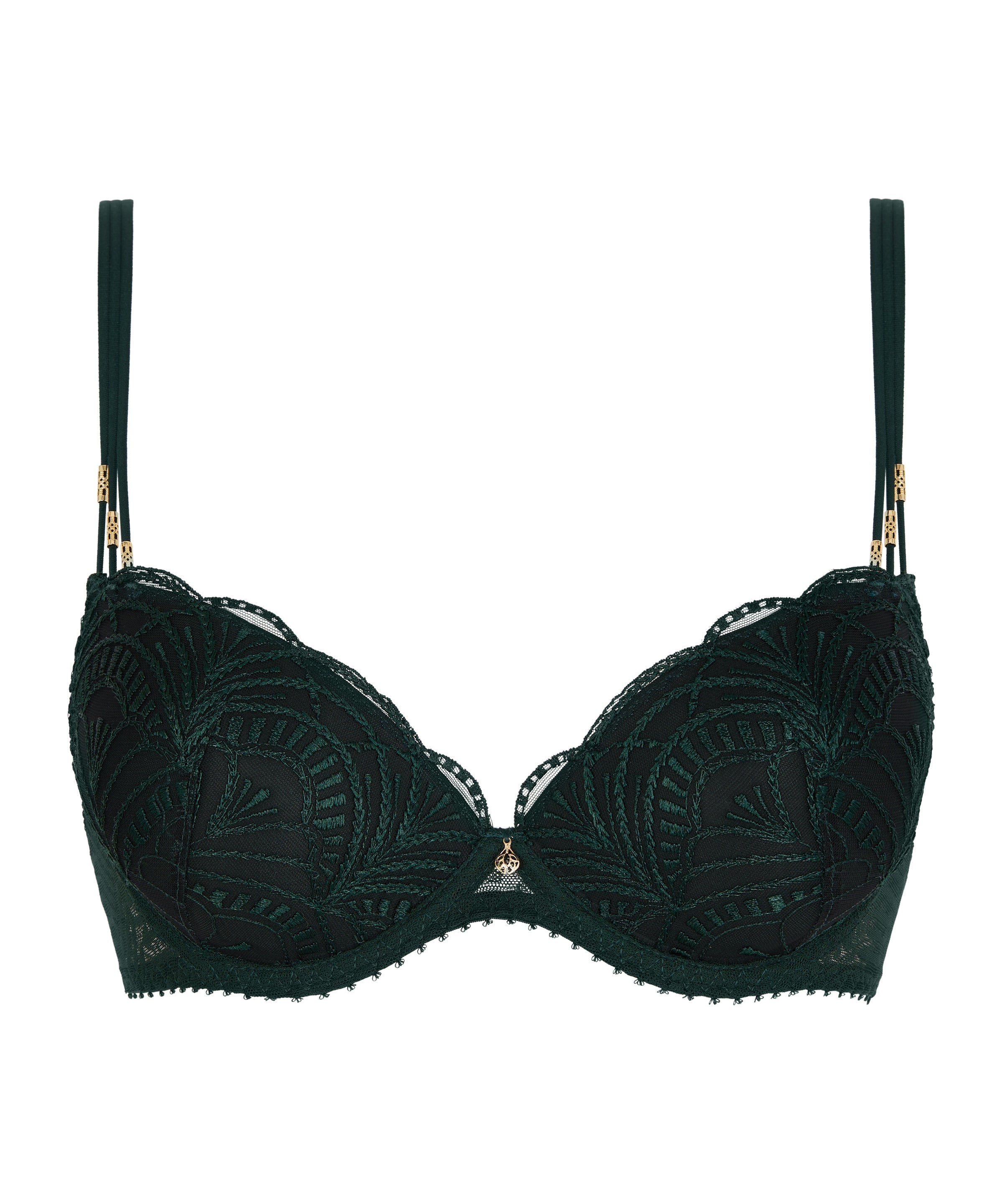 Vibes Soutien-gorge Push-up coques Mysterious Green