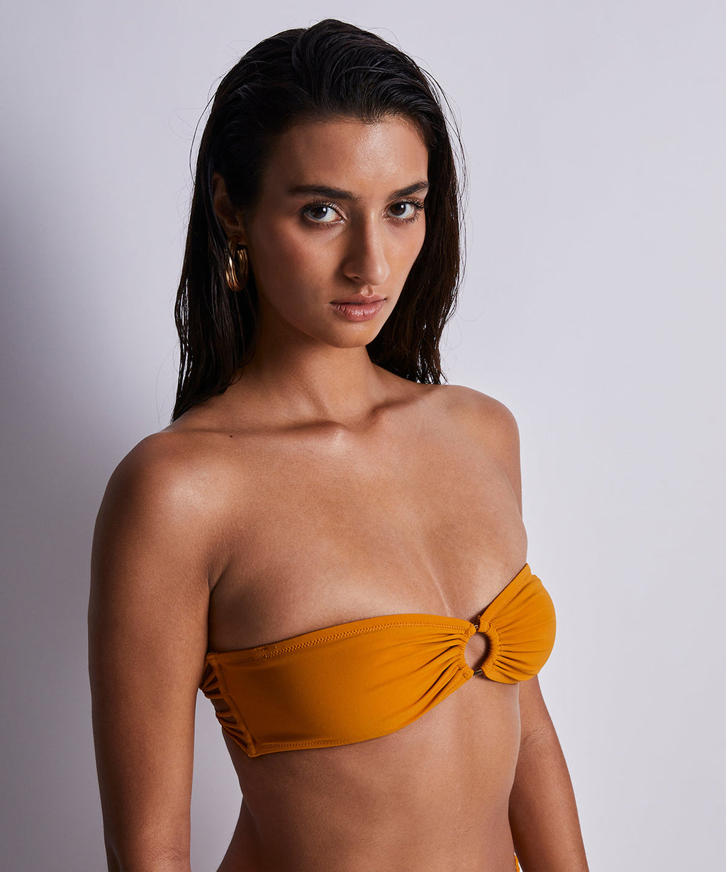Gipsy Muse Haut de maillot de bain Bandeau coques amovibles Saffron