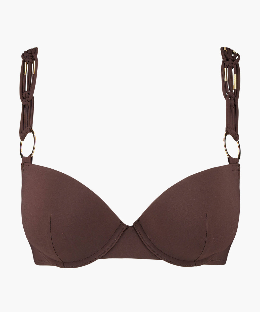Haut de maillot de bain push-up à coques Gipsy Muse Henna