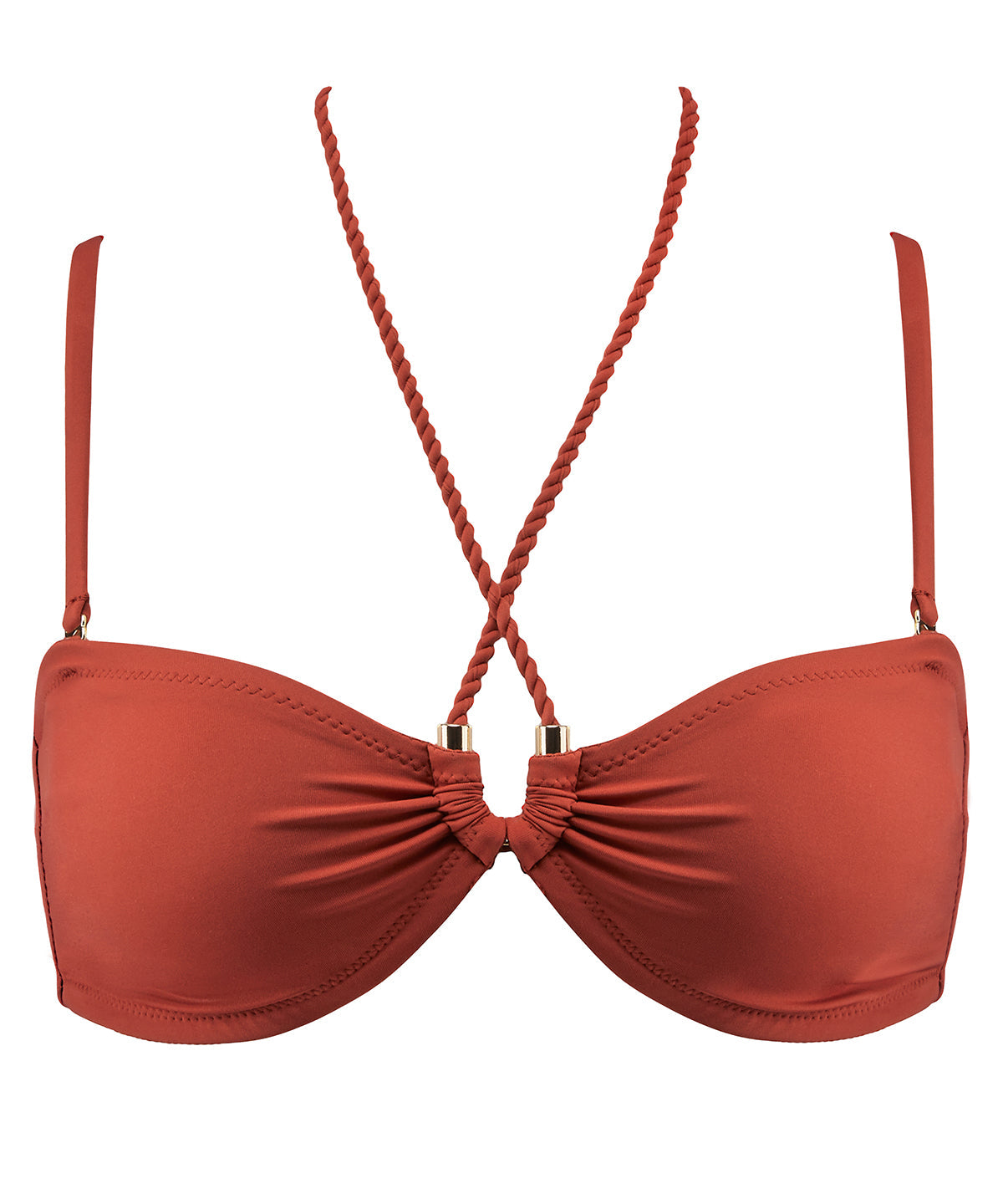 Summer Journey Haut de maillot de bain Bandeau coques amovibles Clay