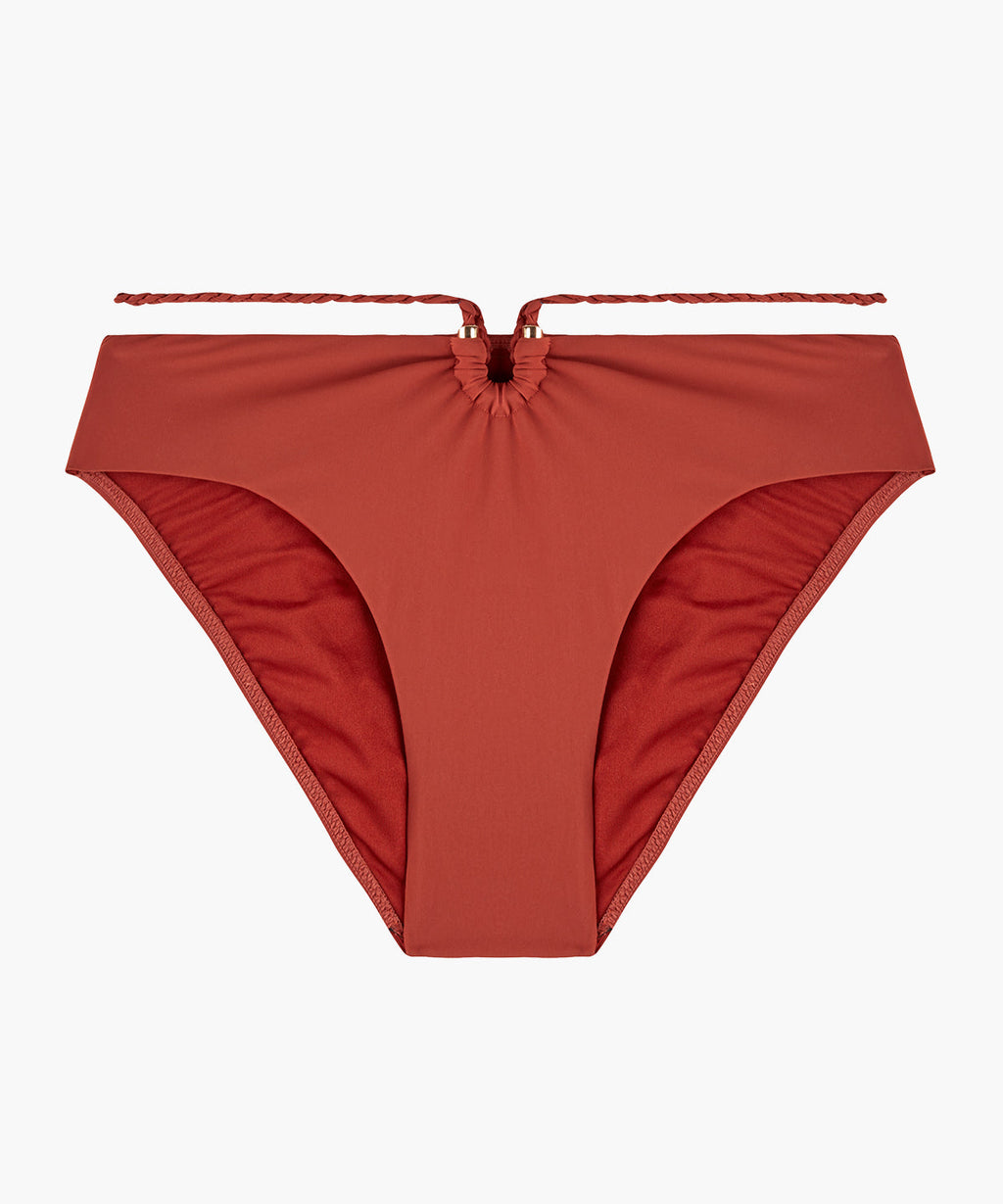 Summer Journey Bas de maillot de bain taille haute Clay