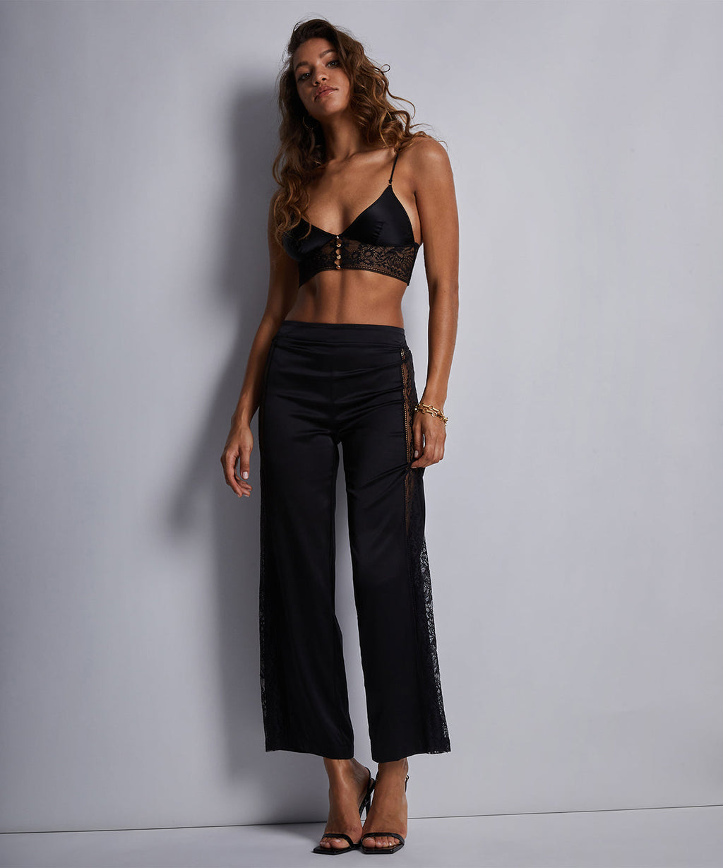 Midnight Whisper Soutien-gorge Triangle Noir