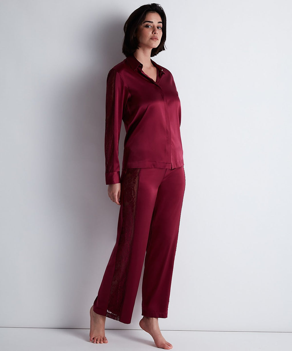 Midnight Whisper Chemisier Crimson Red