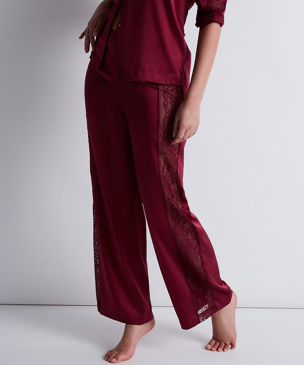 Pantalon Chuchotis de Minuit Rouge Cramoisi