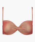Sunlight Glow Haut de maillot de bain Bandeau coques amovibles Cuivre