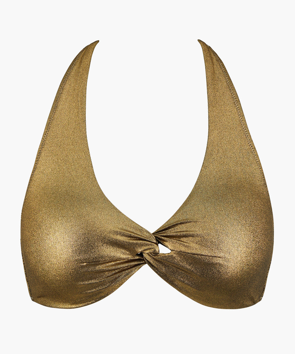 Sunlight Glow Haut de maillot de bain Triangle Antique Gold