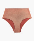 Sunlight Glow Bas de maillot de bain taille haute Cuivre