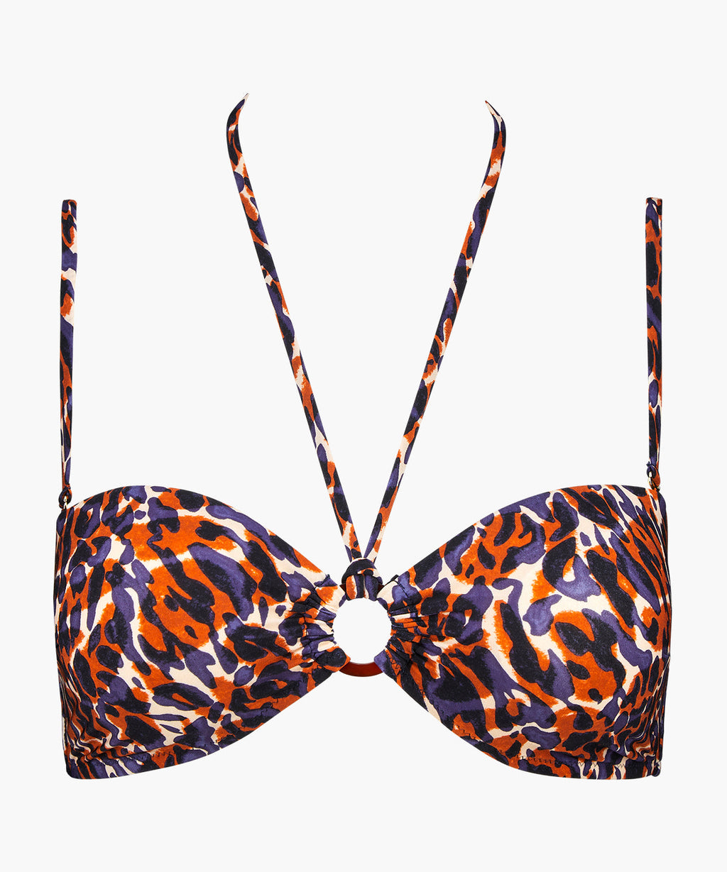 Haut de maillot de bain bandeau Fierce Spirit avec coques amovibles Wildcat
