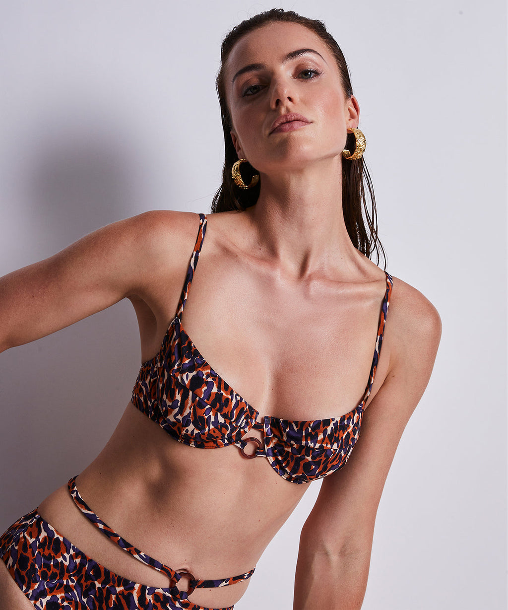 Haut de maillot de bain balconnet Fierce Spirit Wildcat