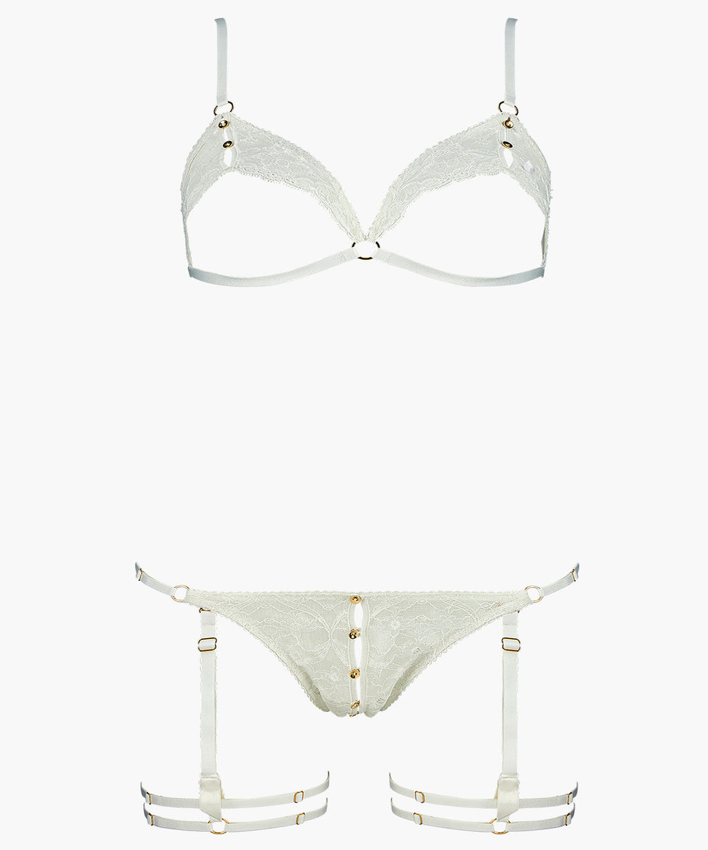 Hot Moon Coffret ensemble sexy en taille unique Opale