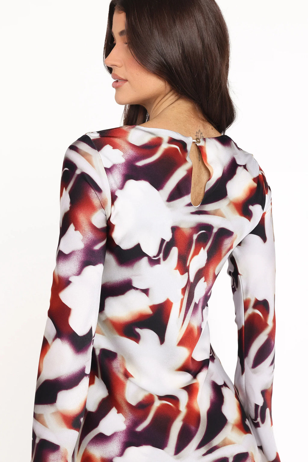 Robe longue Deidre - Imprimé floral flou
