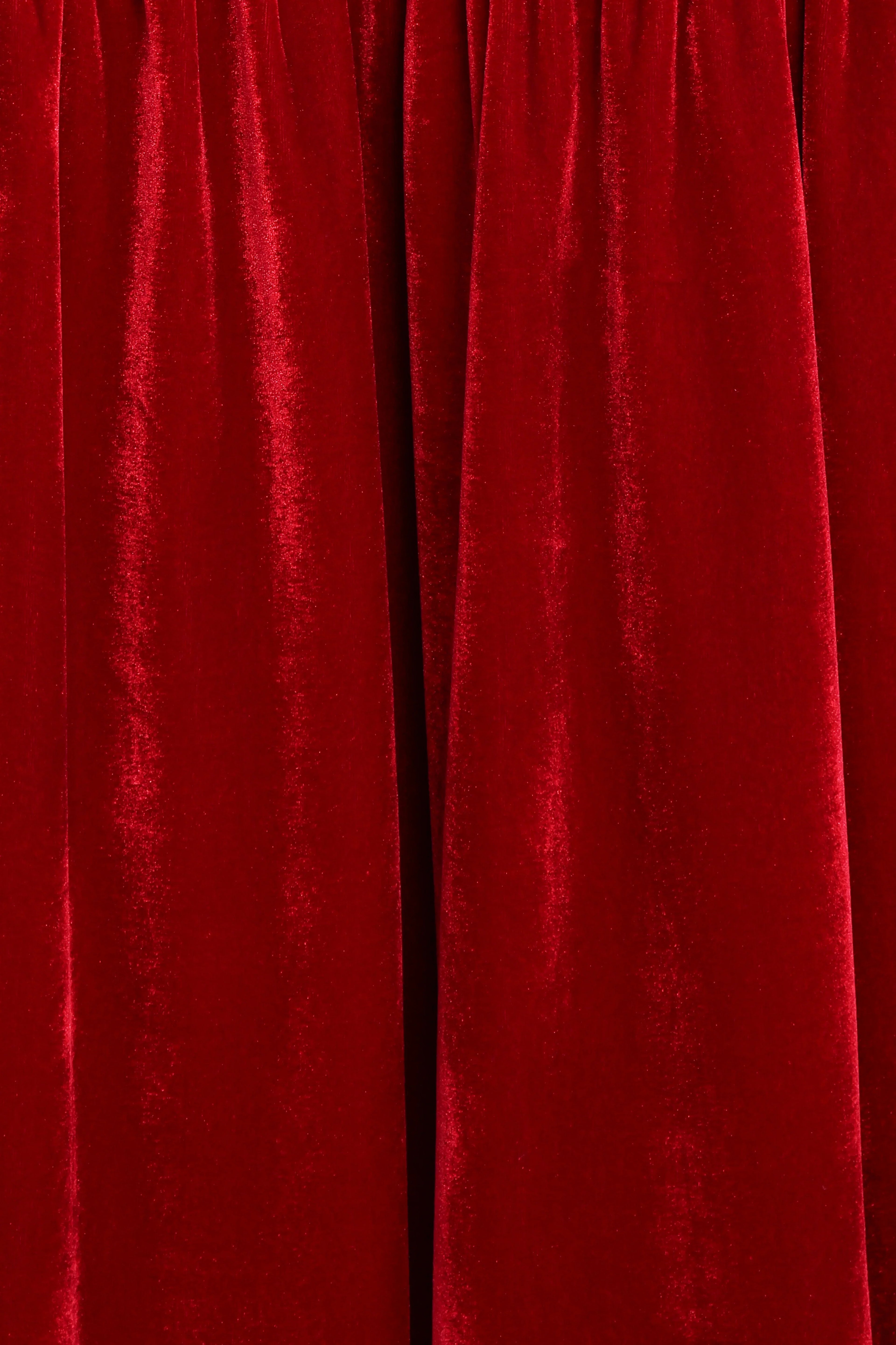 Betina Bow Front Maxi Dress - Red Velvet