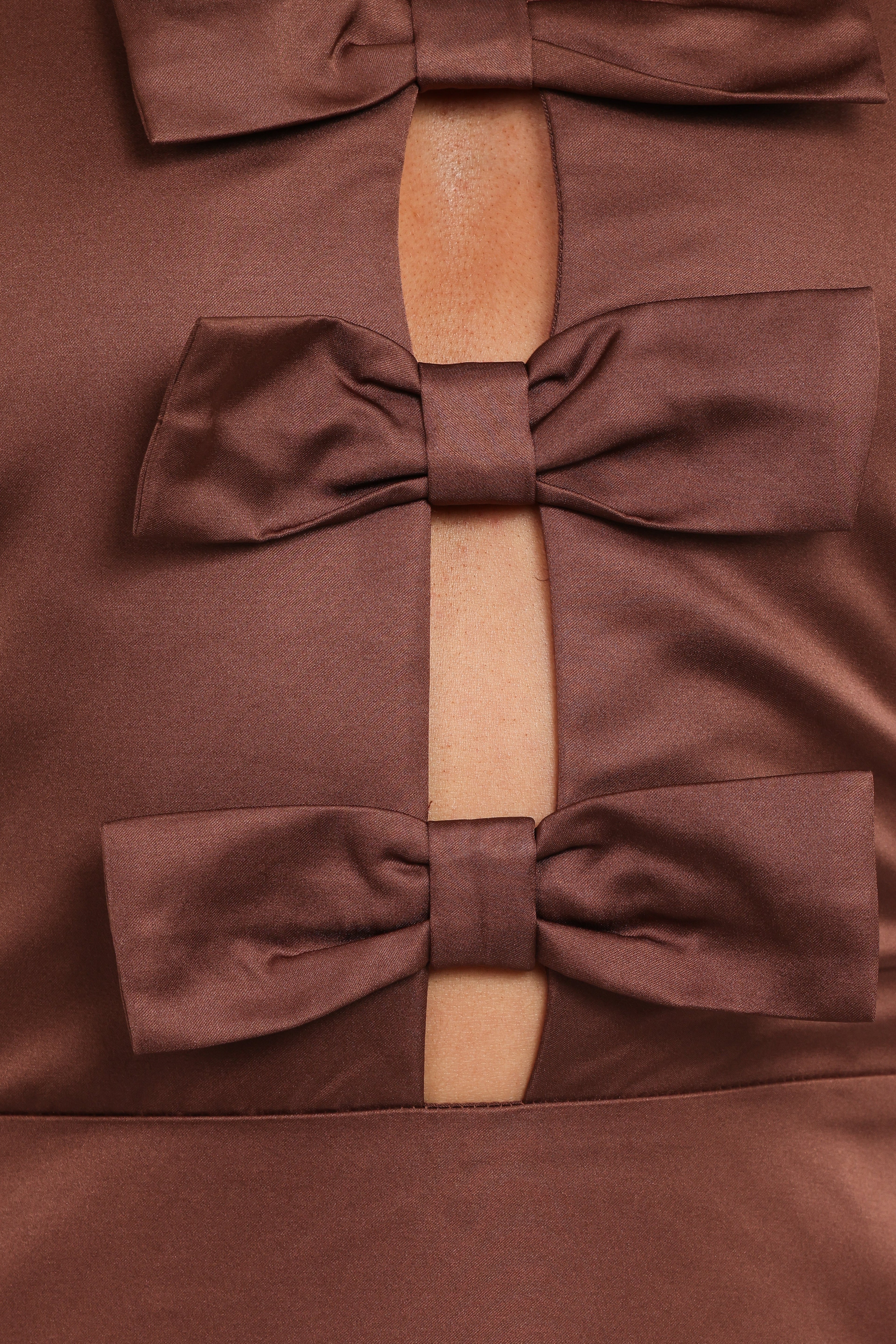 Robe longue Norva - Marron