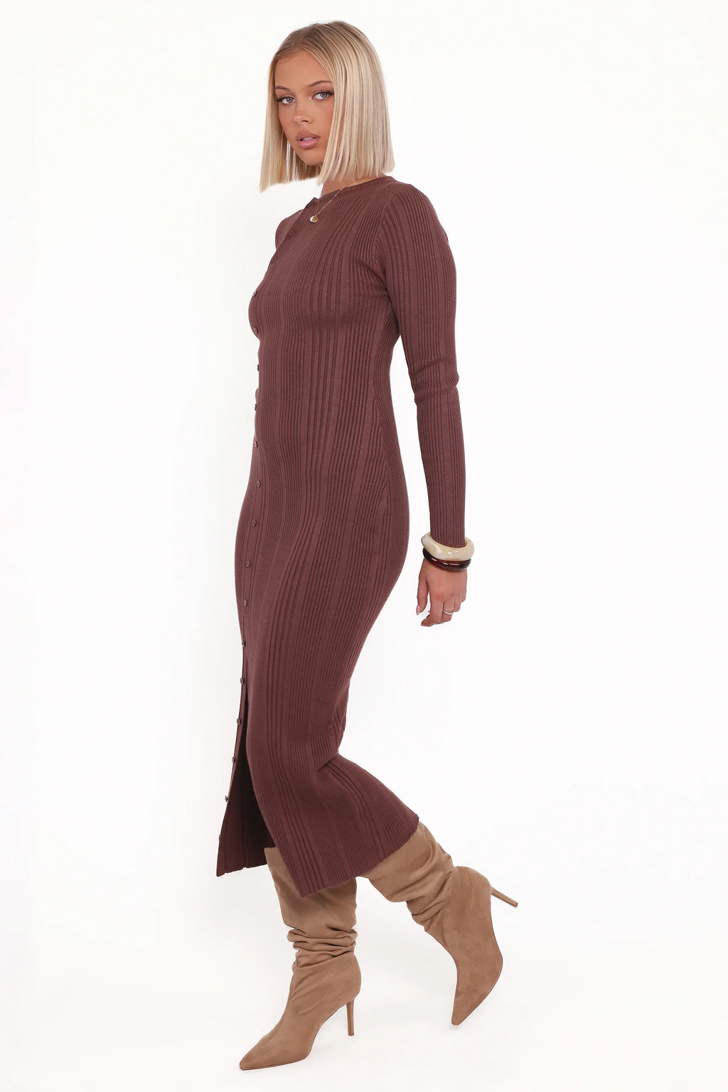 Robe midi Valia - Espresso