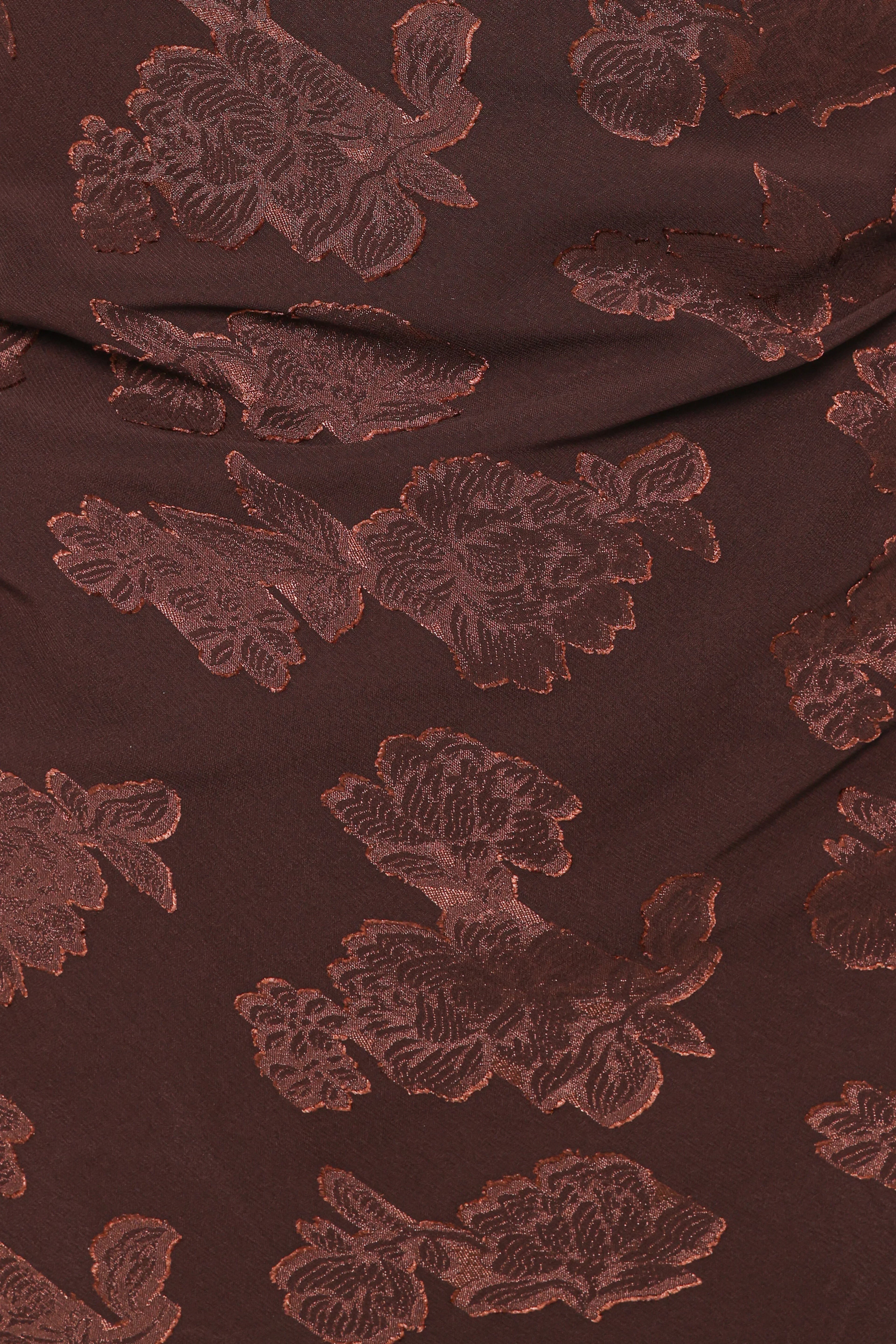 Remy Halterneck Maxi Dress - Brown