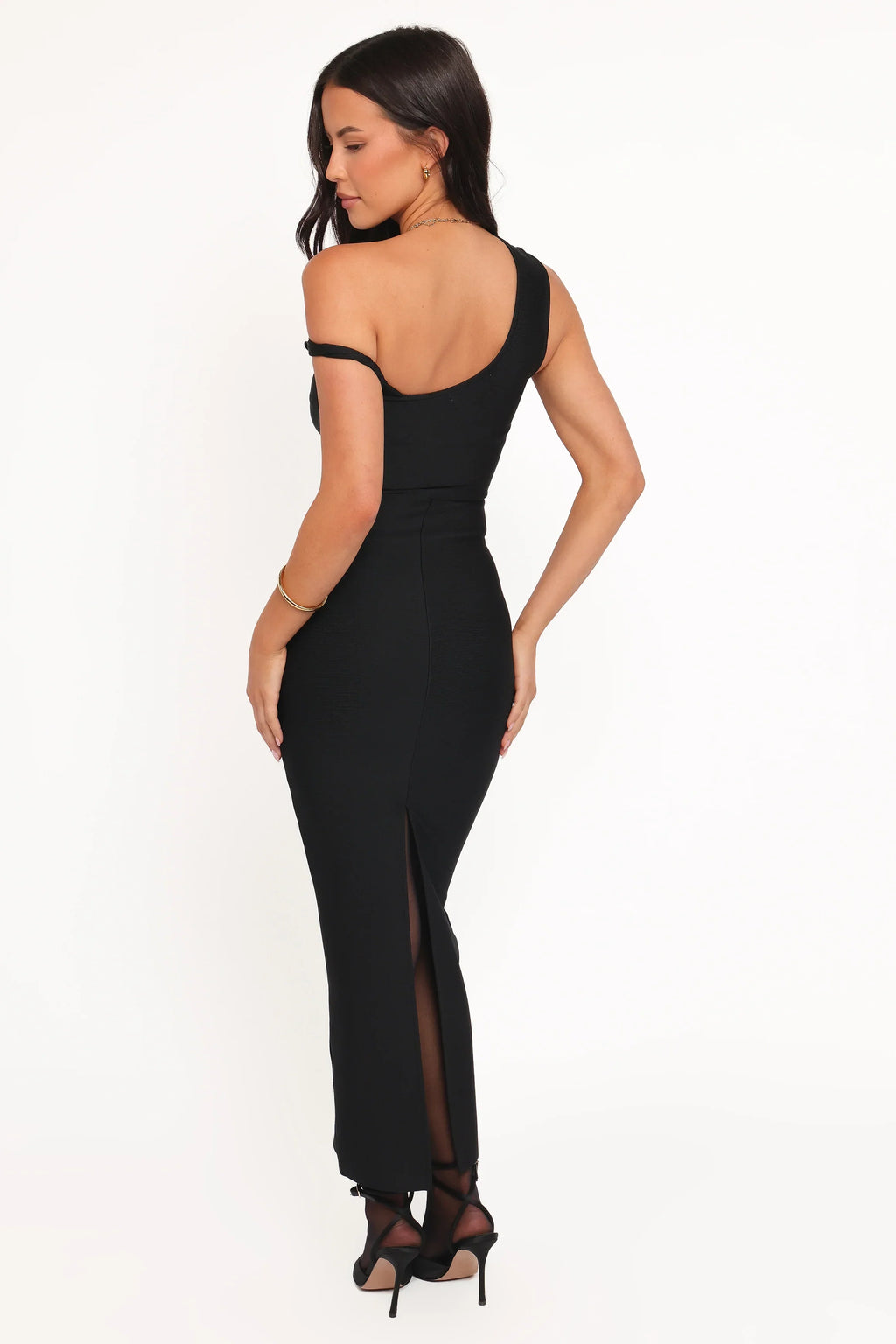 Robe Midi Épaules Dénudées Hudson - Noir