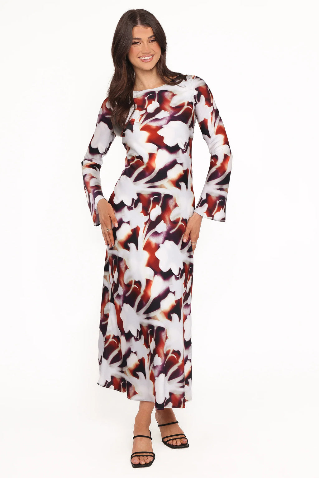Robe longue Deidre - Imprimé floral flou