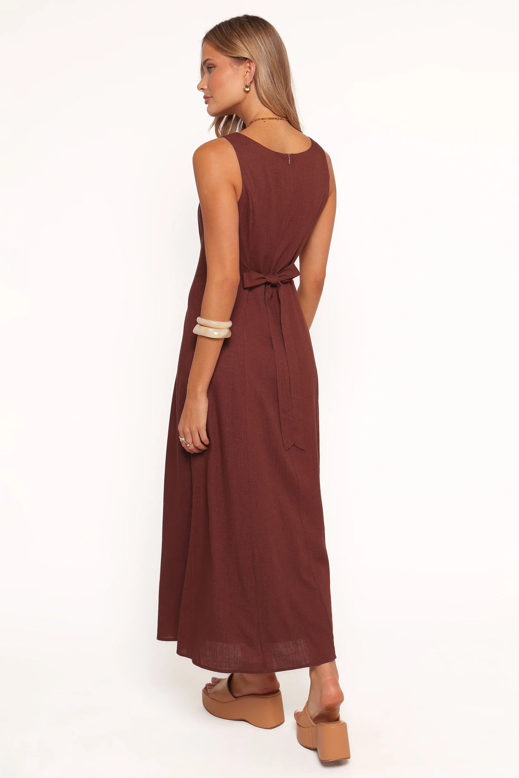 Robe longue Tatum - Chocolat