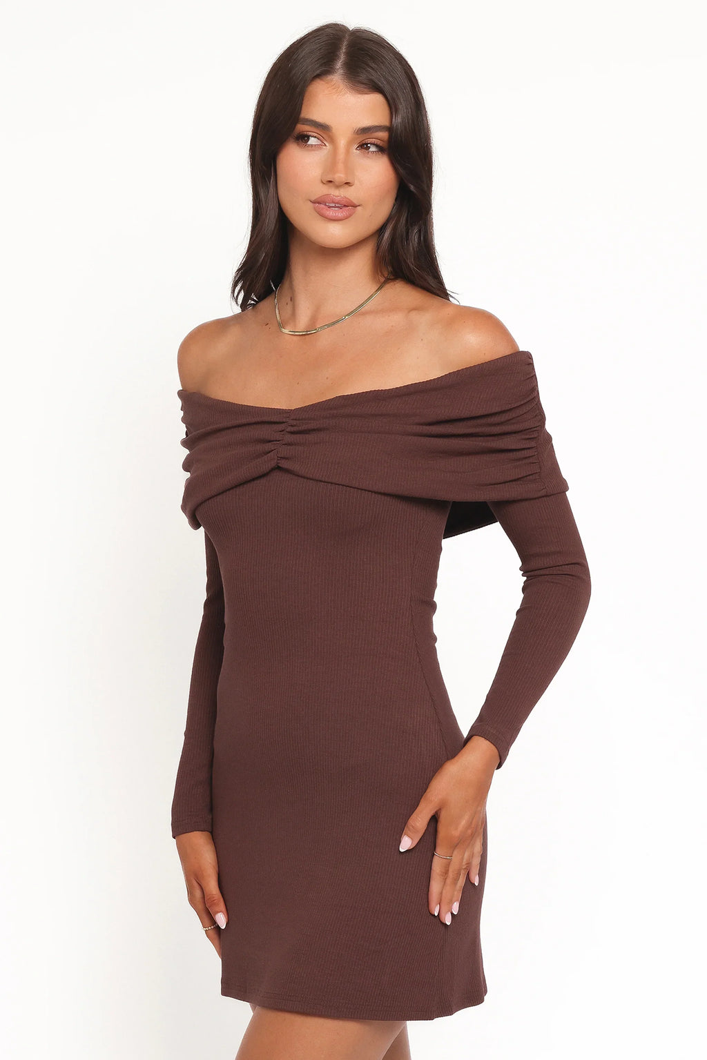 Robe Courte Danica - Marron Chocolat
