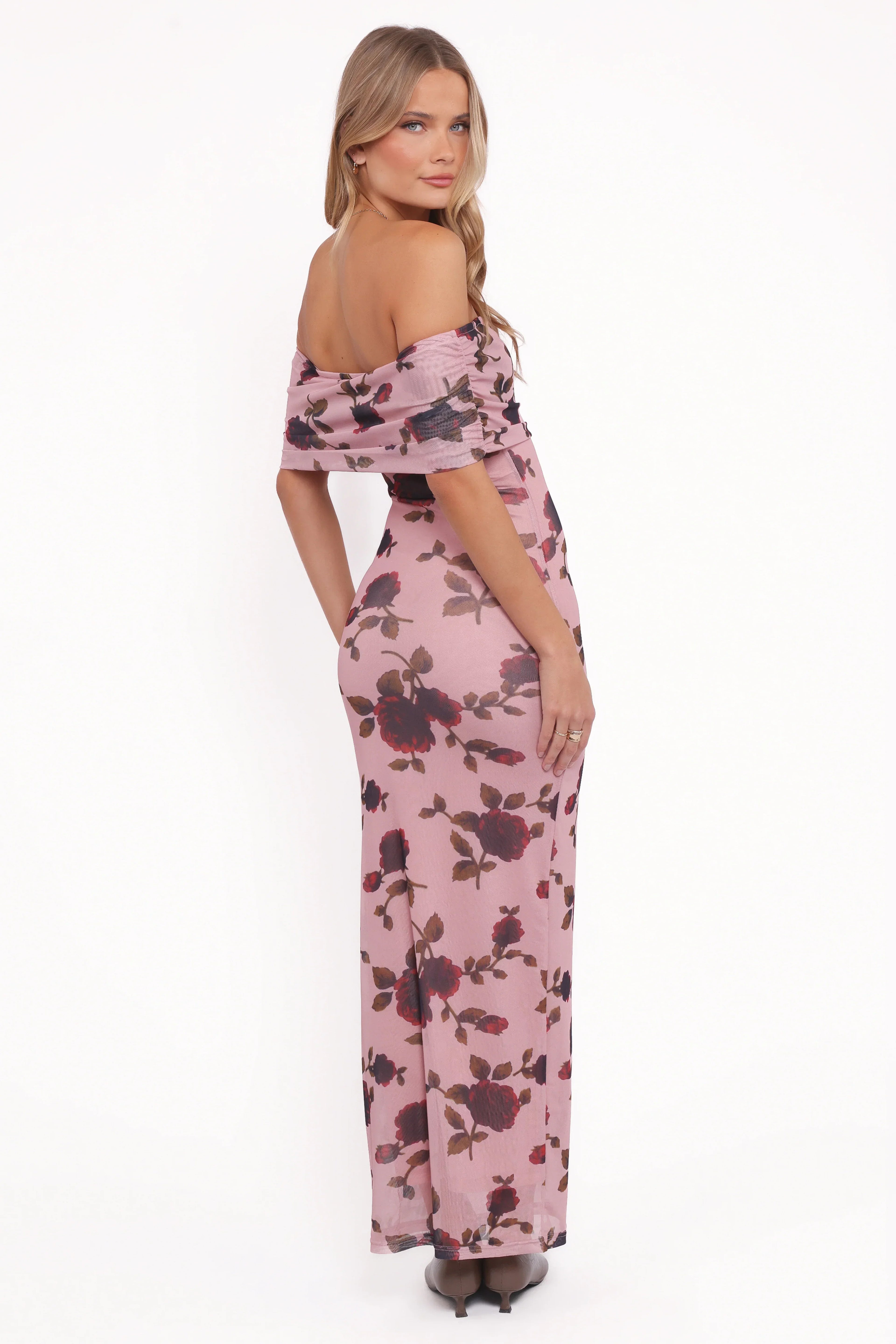 Robe longue Indya - Rose fleuri