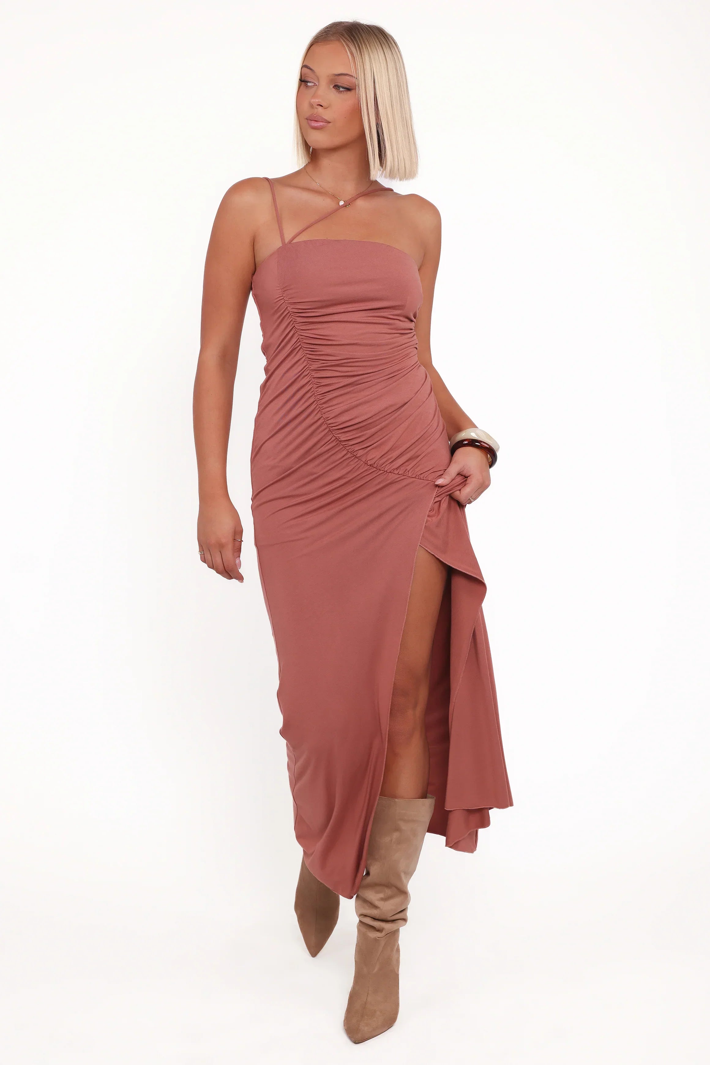 Robe longue Avaline - Terracotta